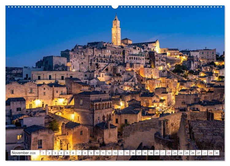 Produktbild: Italiens Welterbe Matera (hochwertiger Premium Wandkalender 2026 DIN A2 quer), Kunstdruck in Hochglanz