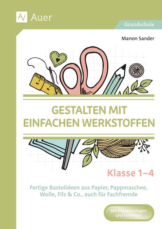 Produktbild: Gestalten mit einfachen Werkstoffen - Klasse 1-4