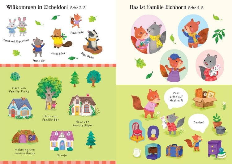 Produktbild: Mein Immer-wieder-Stickerbuch: Familie Eichhorn zieht um