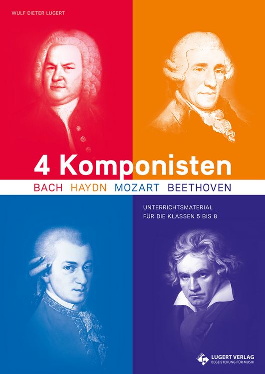 Produktbild: 4 Komponisten, Heft inkl. 2 CD's