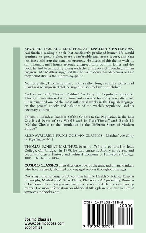 Produktbild: An Essay on the Principle of Population - Vol. 1