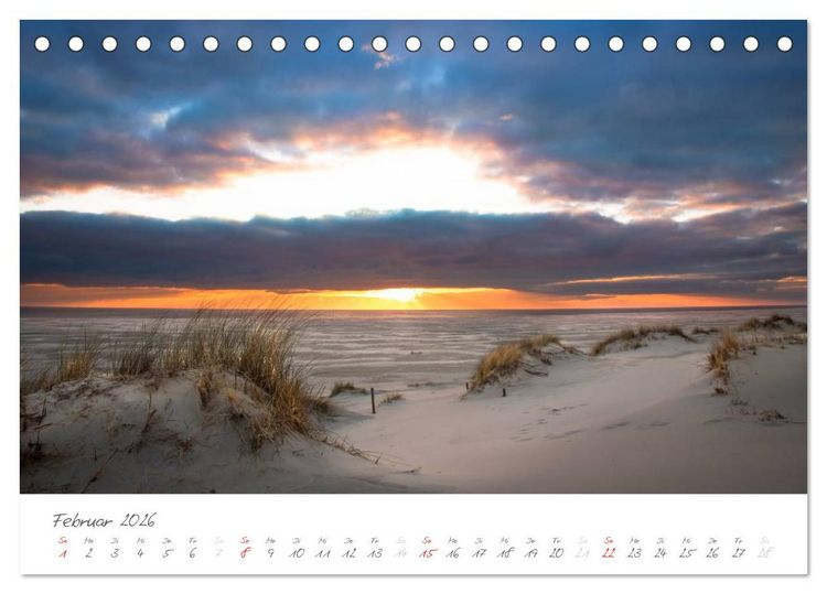 Produktbild: Amrum - Eine farbenfrohe Insellandschaft (Tischkalender 2026 DIN A5 quer), CALVENDO Monatskalender