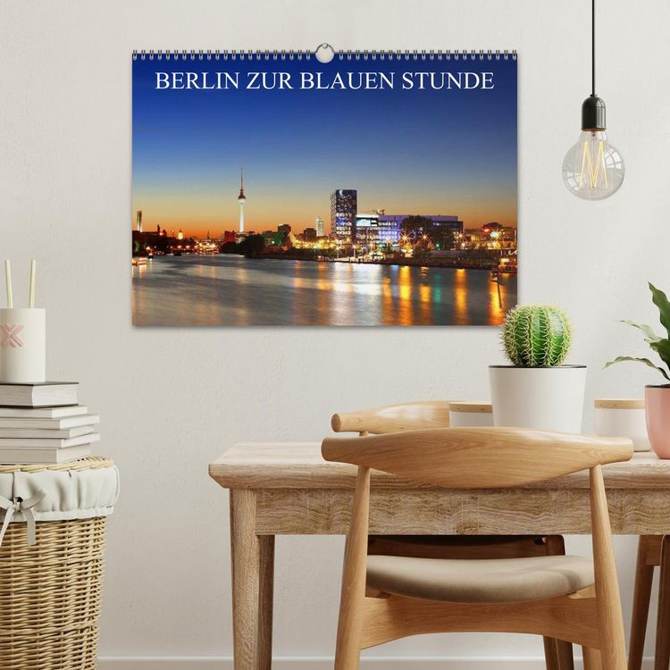Produktbild: BERLIN ZUR BLAUEN STUNDE (Wandkalender 2026 DIN A3 quer), CALVENDO Monatskalender