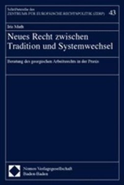 Produktbild: Neues Recht zwischen Tradition und Systemwechsel