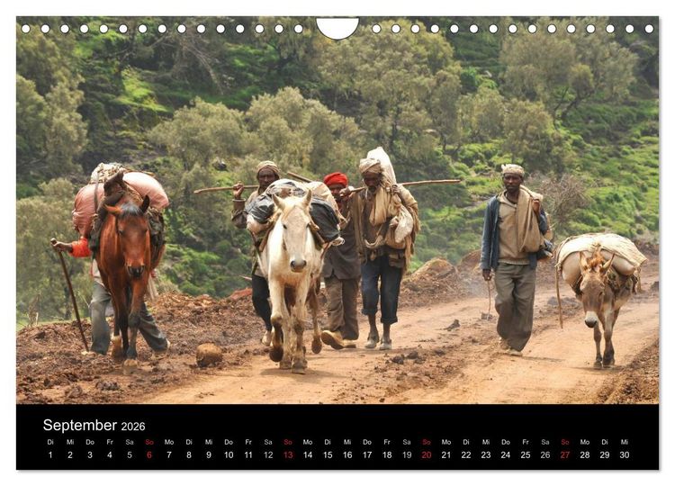 Produktbild: &Auml;thiopien Impressionen (Wandkalender 2026 DIN A4 quer), CALVENDO Monatskalender