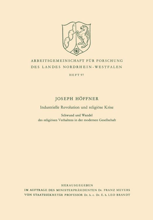 Produktbild: Industrielle Revolution und religi&ouml;se Krise