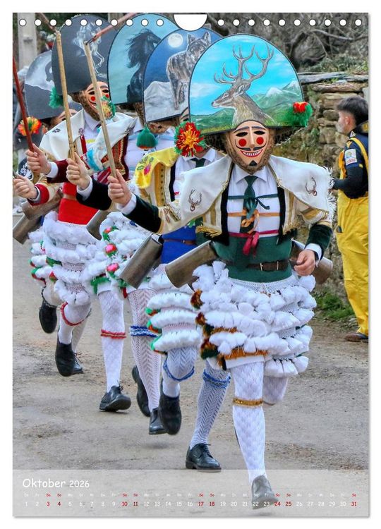 Produktbild: Karneval in Galicien (Wandkalender 2026 DIN A4 hoch), CALVENDO Monatskalender