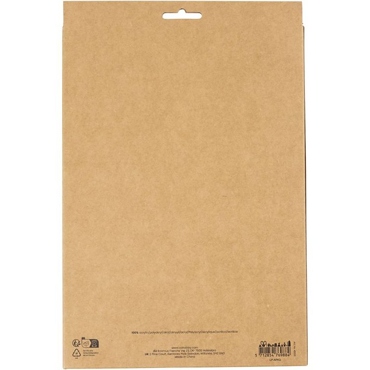 Produktbild: Creativ Company Bastelfilz, A4, Blatt 210x297 mm, Dicke 2 mm, sortiert Farben, 10 Stk