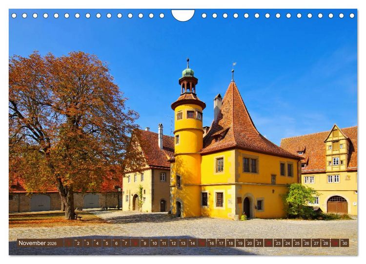 Produktbild: Rothenburg o. d. Tauber - Perle des Taubertales (Wandkalender 2026 DIN A4 quer), CALVENDO Monatskalender