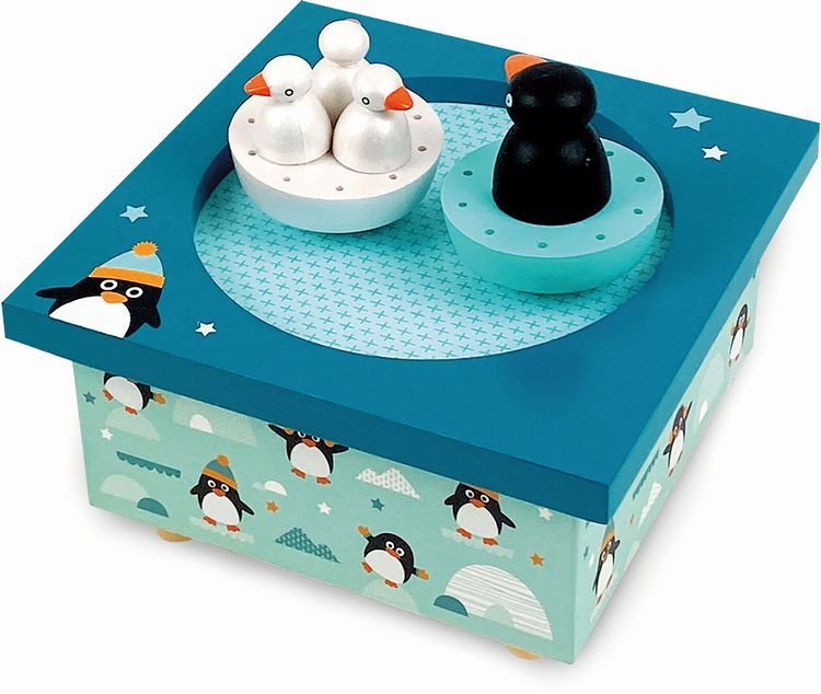 Trousselier - Spieluhr mit tanzenden Pinguine, magnetisch