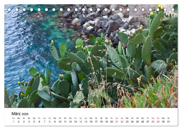 Produktbild: Auf den Liparischen Inseln (Tischkalender 2026 DIN A5 quer), CALVENDO Monatskalender