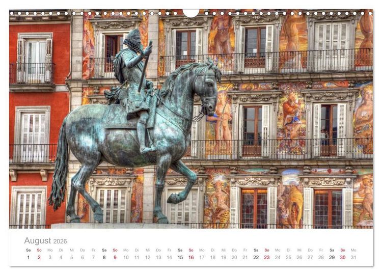 Produktbild: Madrid eine Stadt zum Verlieben (Wandkalender 2026 DIN A3 quer), CALVENDO Monatskalender