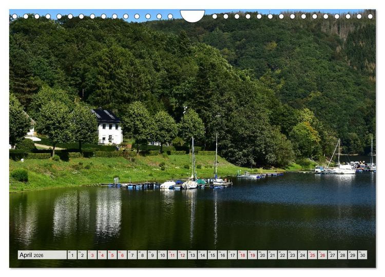 Produktbild: Rurberg und Woffelsbach - Leben wo andere Urlaub machen, in der Eifel (Wandkalender 2026 DIN A4 quer), CALVENDO Monatskalender