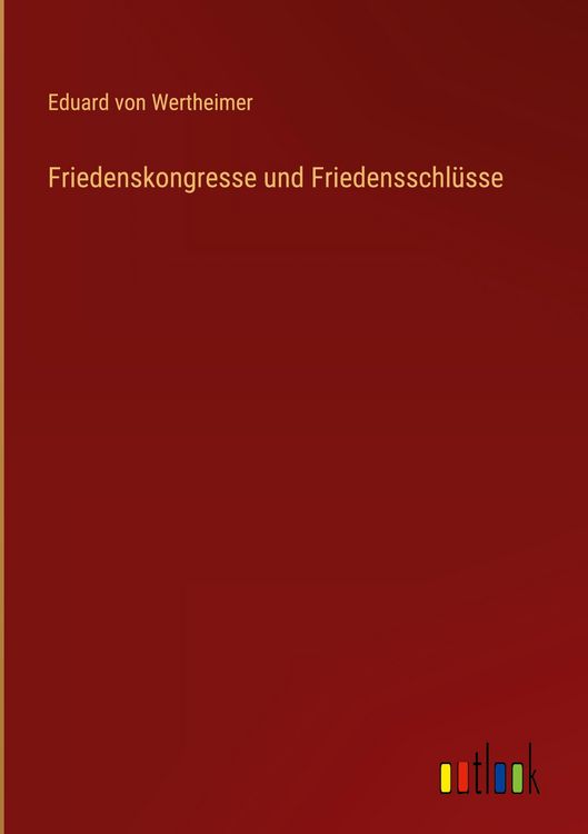 Produktbild: Friedenskongresse und Friedensschl&uuml;sse