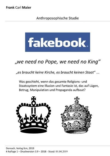Produktbild: Anthroposophische Studien und Forschung / Fakebook - we need no pope, we need no king