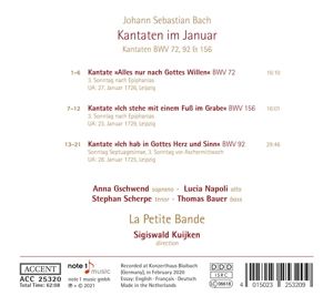 Produktbild: Johann Sebastian Bach: Cantatas BWV 72,92 & 156
