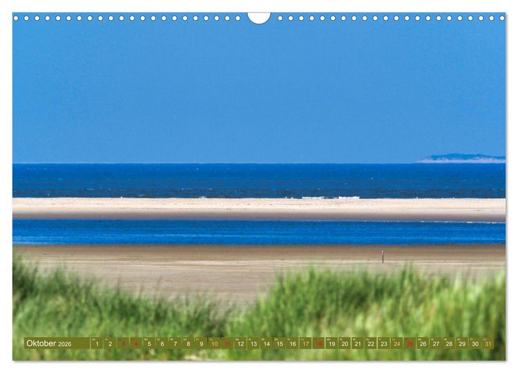 Produktbild: BORKUM Entdeckungen (Wandkalender 2026 DIN A3 quer), CALVENDO Monatskalender