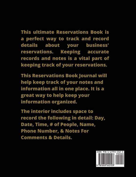 Produktbild: Reservations Book