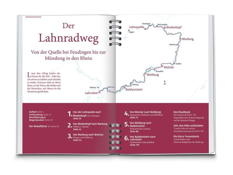 KOMPASS Radreiseführer Lahnradweg