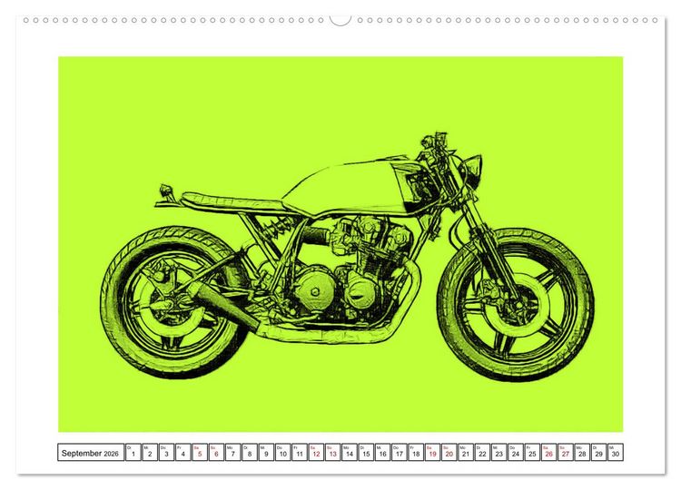 Produktbild: Motor Craft Motorr&auml;der (Wandkalender 2026 DIN A2 quer), CALVENDO Monatskalender