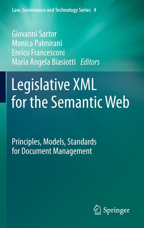 Produktbild: Legislative XML for the Semantic Web