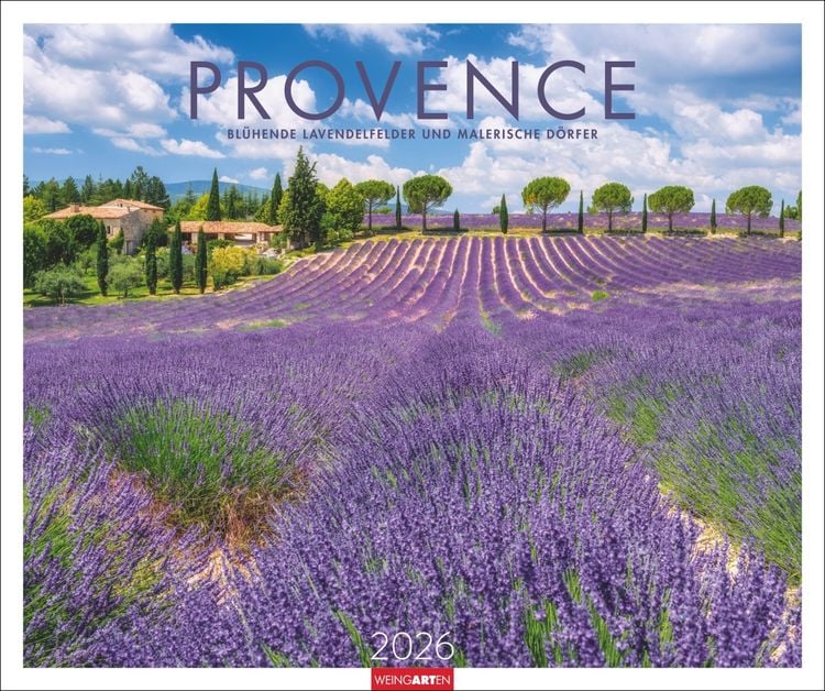Produktbild: Provence Kalender 2026 - Blühende Lavendelfelder und malerische Dörfer