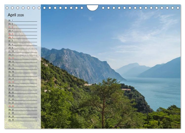Produktbild: GARDASEE Idyllische Orte (Wandkalender 2026 DIN A4 quer), CALVENDO Monatskalender