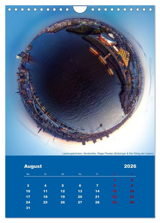 Produktbild: Planet Hafencity - Universum Hamburg (Wandkalender 2026 DIN A4 hoch), CALVENDO Monatskalender