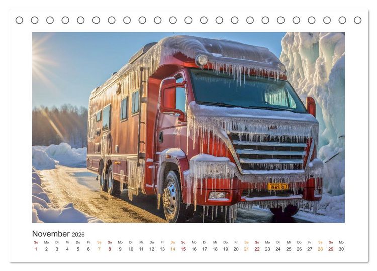 Produktbild: Abenteuer Camping (Tischkalender 2026 DIN A5 quer), CALVENDO Monatskalender