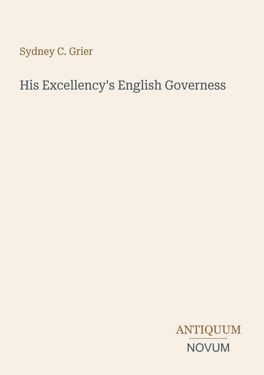 Produktbild: His Excellency's English Governess