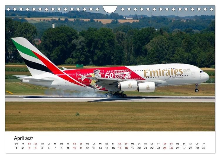 Produktbild: Airbus A380 - K&ouml;nig der L&uuml;fte (Wandkalender 2027 DIN A4 quer), CALVENDO Monatskalender