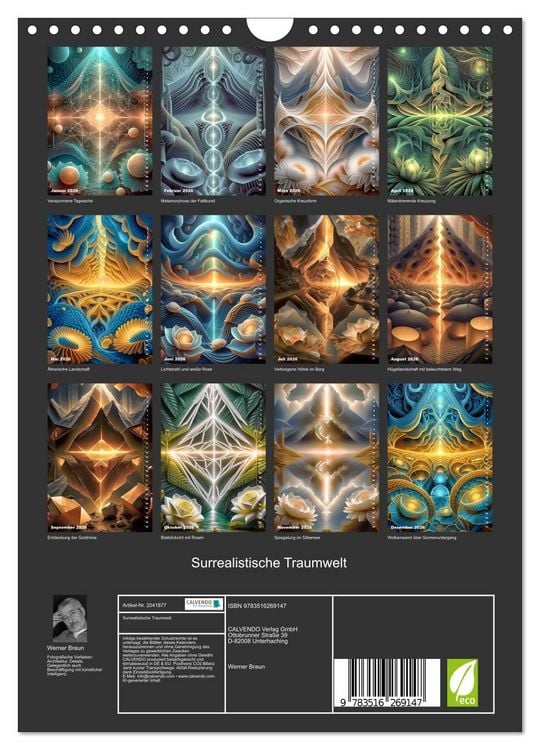 Produktbild: Surrealistische Traumwelt (Wandkalender 2026 DIN A4 hoch), CALVENDO Monatskalender