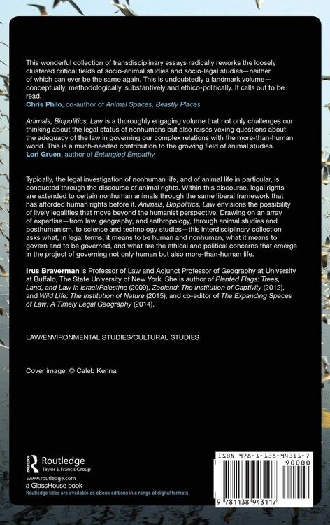 Produktbild: Animals, Biopolitics, Law
