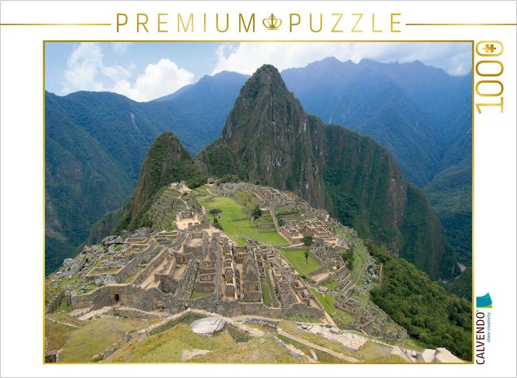 Produktbild: CALVENDO Puzzle Ruinenstadt Machu Picchu mit Blick zur Bergspitze des Huayna Picchu. | 1000 Teile Lege-Gr&ouml;&szlig;e 64x48cm Foto-Puzzle f&uuml;r gl&uuml;ckliche Stunden