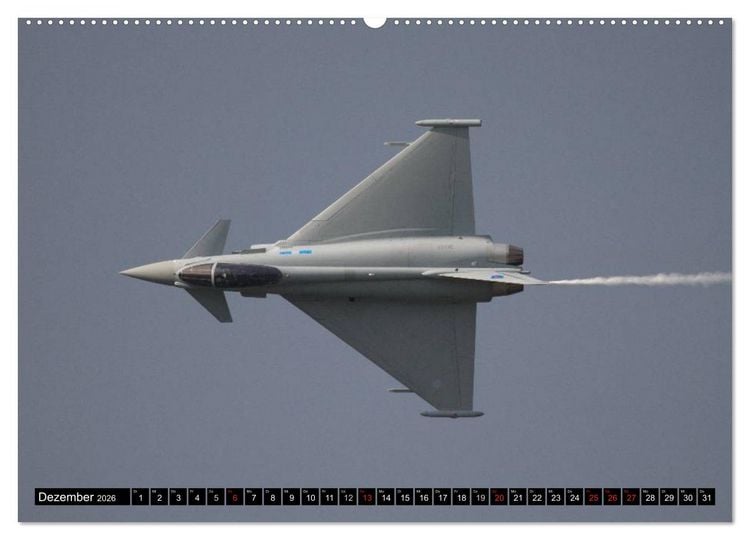 Produktbild: Augenblicke in der Luft: Eurofighter Typhoon (hochwertiger Premium Wandkalender 2026 DIN A2 quer), Kunstdruck in Hochglanz