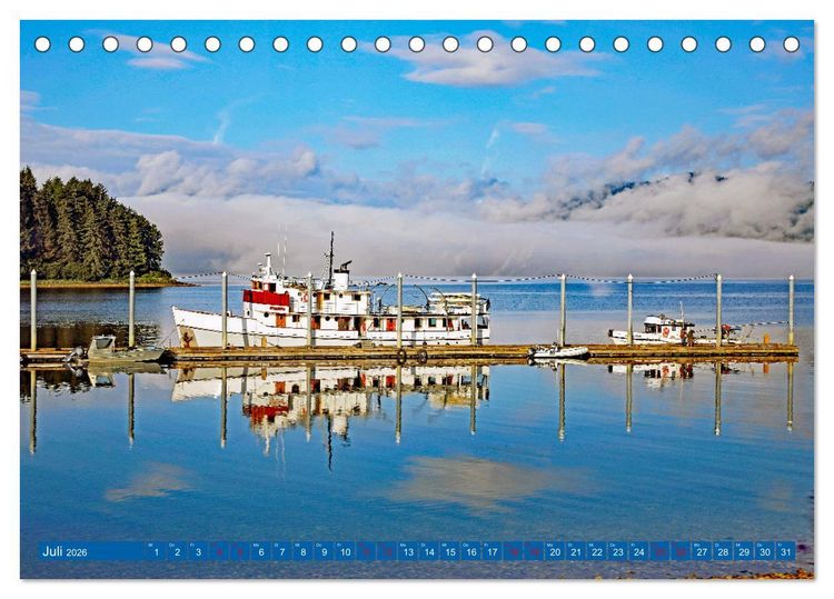Produktbild: Von Vancouver nach Alaska (Tischkalender 2026 DIN A5 quer), CALVENDO Monatskalender