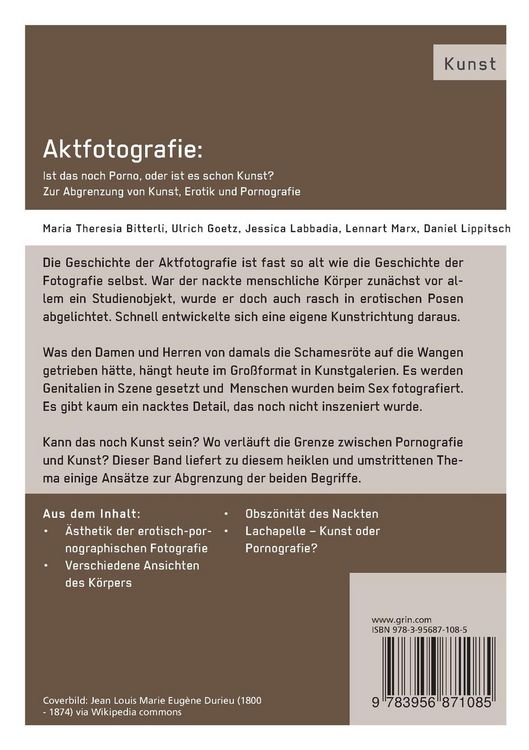 Produktbild: Aktfotografie: Ist das noch Porno, oder ist es schon Kunst?