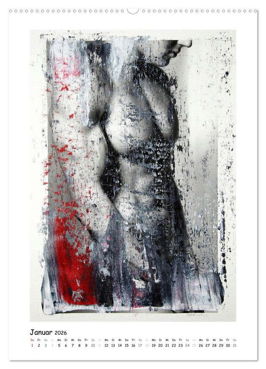 Produktbild: Overpainted ... M&auml;nner (Wandkalender 2026 DIN A2 hoch), CALVENDO Monatskalender