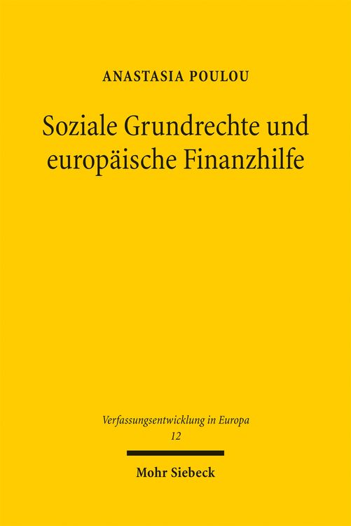 Produktbild: Soziale Grundrechte und europ&auml;ische Finanzhilfe