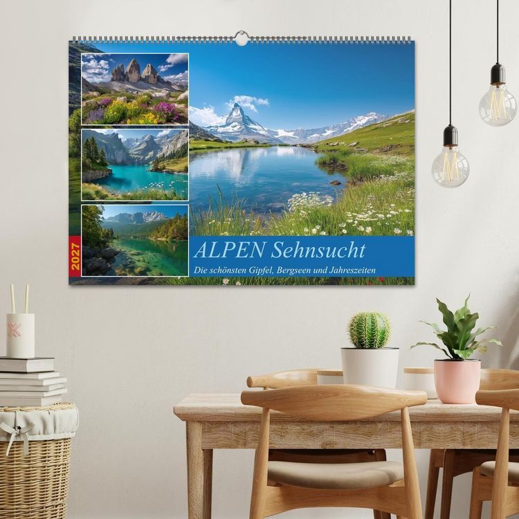 Produktbild: ALPEN Sehnsucht (Wandkalender 2027 DIN A2 quer), CALVENDO Monatskalender