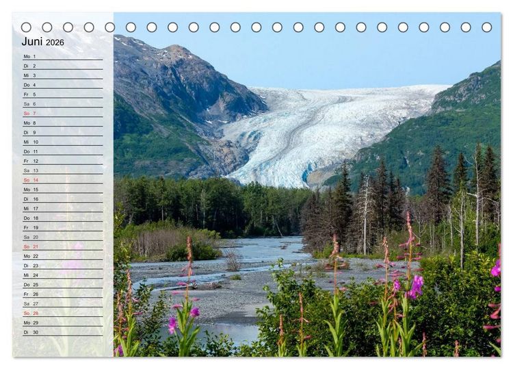 Produktbild: Alaska - Weites Land (Tischkalender 2026 DIN A5 quer), CALVENDO Monatskalender