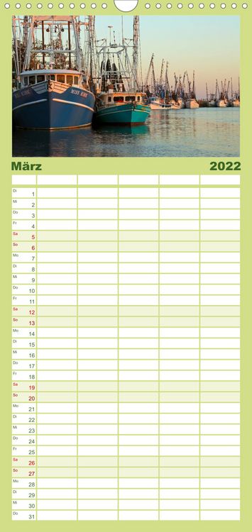 Produktbild: Familienplaner S&uuml;dosten der USA (Wandkalender 2022 , 21 cm x 45 cm, hoch)