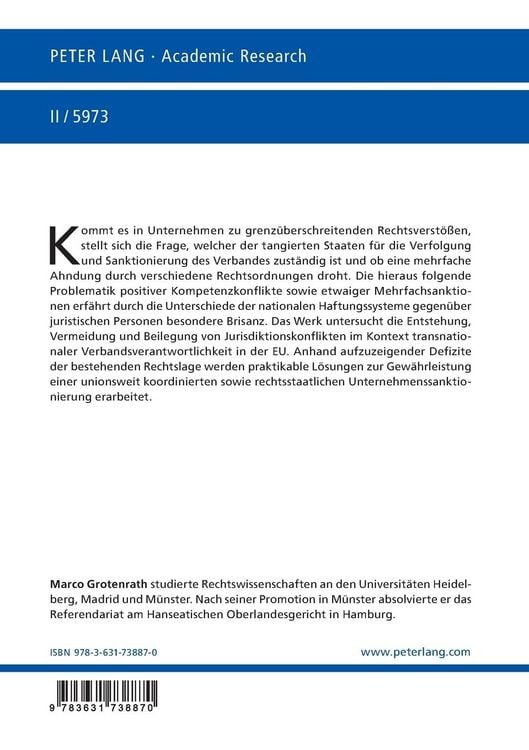 Produktbild: Unternehmenssanktionierung in Europa