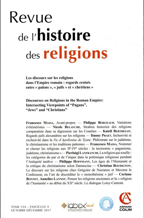 Produktbild: Revue de l histoire des religions