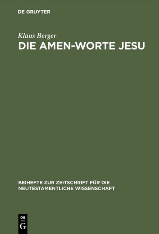 Produktbild: Die Amen-Worte Jesu