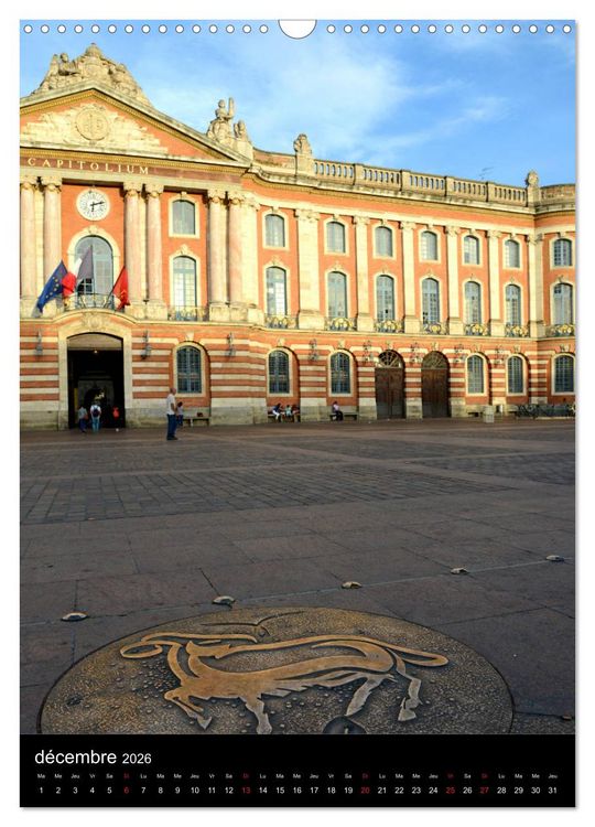 Produktbild: Collection Ville TOULOUSE (Calendrier mural 2026 DIN A3 horizontal), CALVENDO calendrier mensuel