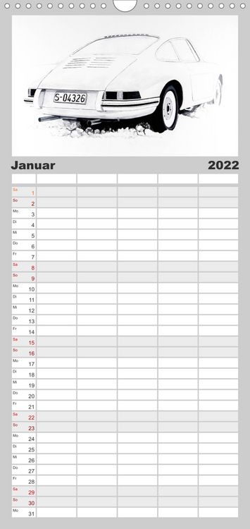 Produktbild: Familienplaner 50 Jahre Porsche 911 (Wandkalender 2022 , 21 cm x 45 cm, hoch)