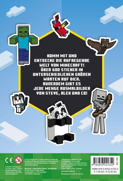 Produktbild: Minecraft: Superstarker Sticker- und Malspa&szlig;