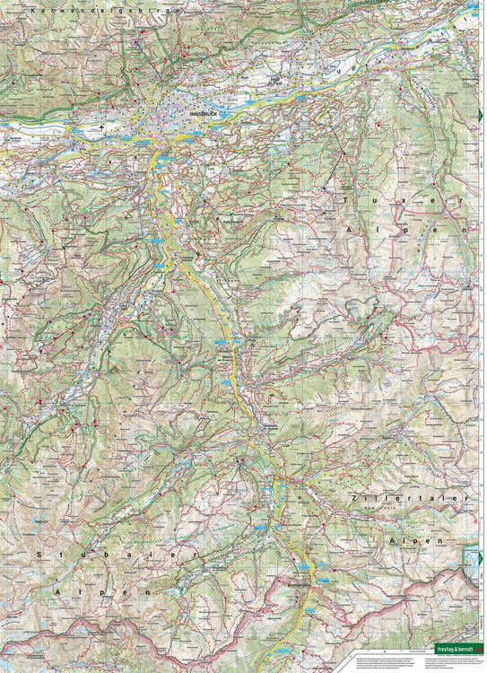 Produktbild: Freytag & berndt Wanderkarte WK 0241 Innsbruck, Stubai - Sellrain - Brenner 1:50.000