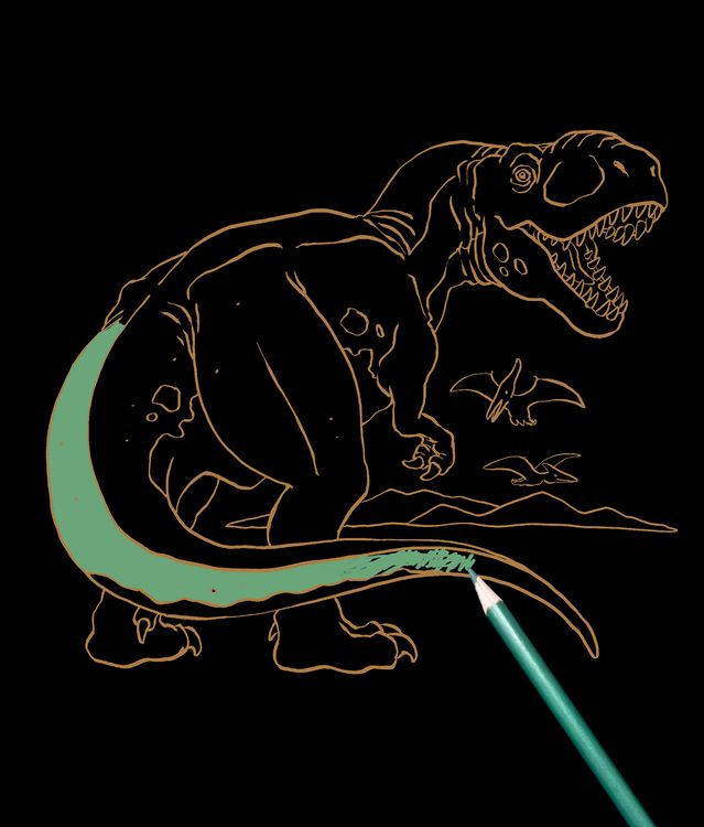 Produktbild: Metallic-Malen (mit Metallic-Buntstiften) - T-Rex World